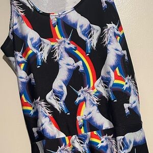 Unicorn & Rainbow skater dress